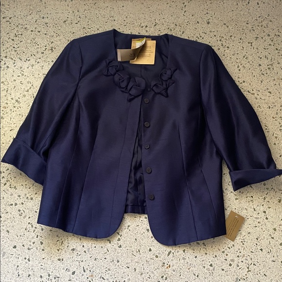 KASPER NWT 14P Brazilian Sky Midnight Navy Blue Mother of the Bride - Picture 3 of 4